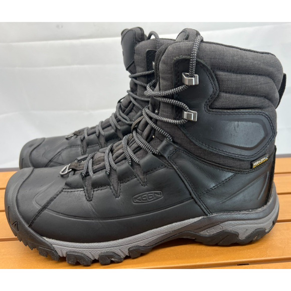 KEEN TARGHEE LACE BOOTS HIGH POLAR Insulated Waterproof 9.5 M Fit Black /Raven main image 9